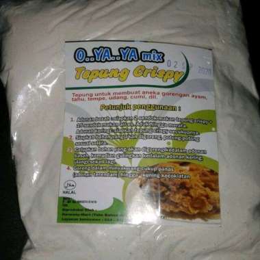 Tepung bumbu tempe ayam goreng kremes kriuk krispy crispy krispi Oyaya Mix 200 gram 1 kg kilo harga 