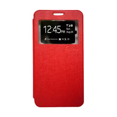 Galeno Flip Cover Casing for Vivo Y15 - Merah