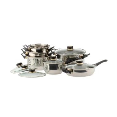 Vicenza V612 Panci Set - Silver 12 pcs]
