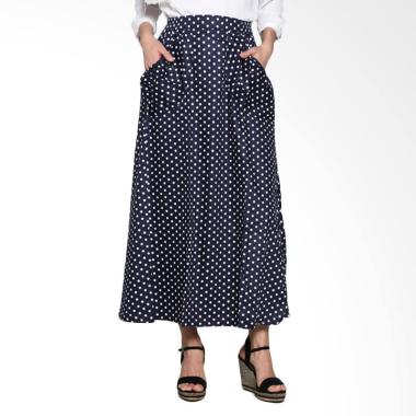 Imani Volka Cotton Skirts IB-SMV-16 Bawahan Muslim - Dark Blue