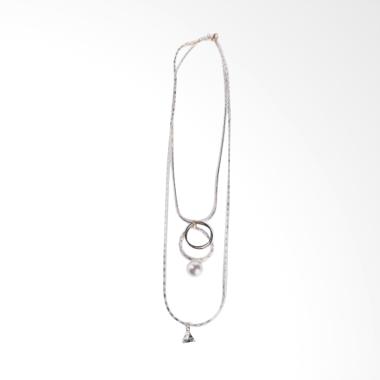 Two Lips - 2 Layers Necklace - Gold