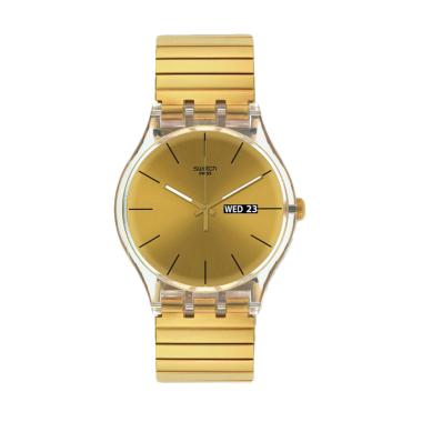 Swatch SUOK702B Jam Tangan Pria - Gold