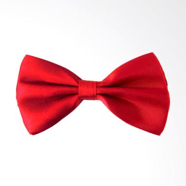 Elfs Shop Satin Dasi Kupu Kupu - Merah Cabe