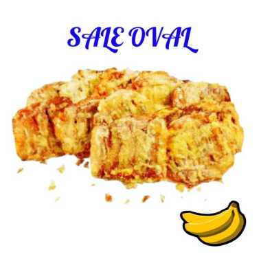 Keripik Pisang Sale Oval Bulat / Kripik Sale Pisang Goreng Crispy Lebar