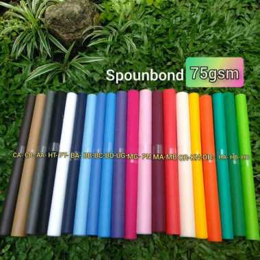 Bahan kain spunbond furing sponbond 75gsm pur meteran 160cm x 1meter HT(Hitam)