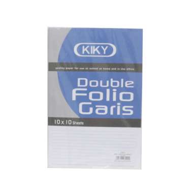 KERTAS DOUBLE FOLIO GARIS PUTIH