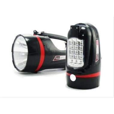 Senter Led Premium AOKI Multifungsi Senter Led + Lampu Meja AK 6628S hitam