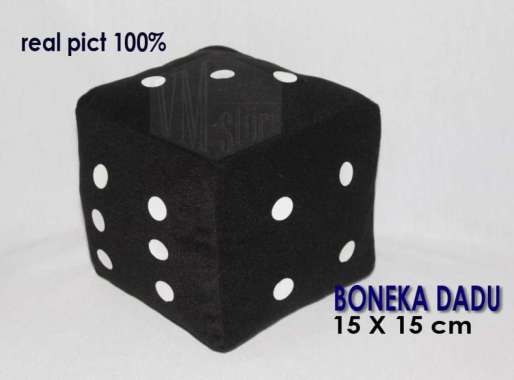Dadu / boneka dadu / bantal dadu / bantal boneka dadu ular tangga raksasa / 15X15cm / Dadu Games / b