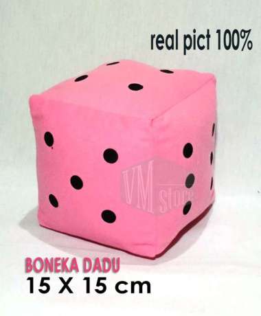Dadu / boneka dadu / bantal dadu / bantal boneka dadu ular tangga raksasa / 15X15cm / Dadu Games / b