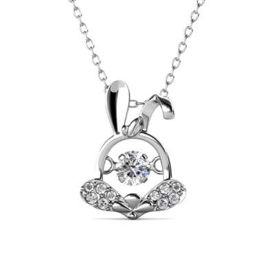 12 Dancing Zodiac Pendant RABBIT - Kalung Crystal by Her Jewellery