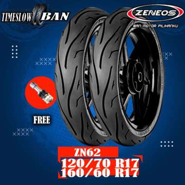 ZENEOS ZN62 Paket Ban Tubeless Motor Moge [120/70 - 160/60 Ring17]