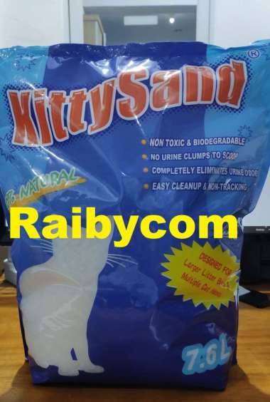 Pasir Kucing Kristal Silika 7.6 Liter Kitty Sand Silica 100% Natural