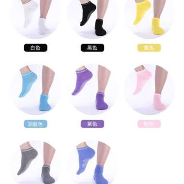 Kaos Kaki Pendek Wanita Ankle Socks Anti Slip Import Premium UNGU