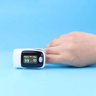Alat ukur / mengukur / mendeteksi detak jantung nadi & oksigen melalui jari tangan oximeter oxymeter