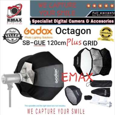 Softbox Godox Octa SB GUE 120 CM Bowens Mount Octagon Umbrella Reflector + GRID Studio Lighting