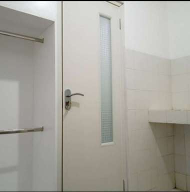 Pintu Kamar Utama Rumah PVC Motif Kaca Es Handle Kunci Engkol Stainless