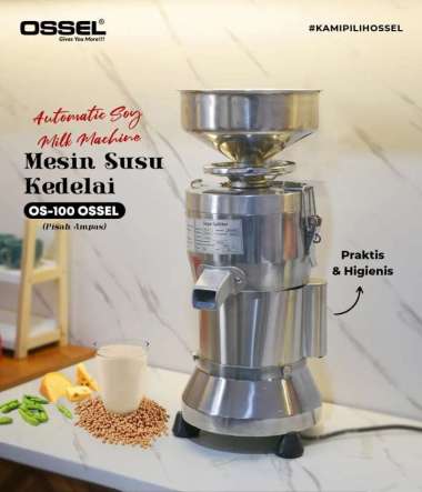 Mesin Pembuat Susu Kedelai Pisah Ampas Otomatis Soya Bean Splitter OS-100 OSSEL