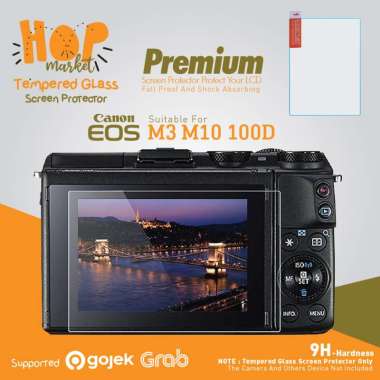 Canon EOS M3 M10 100D LCD Tempered Glass Screen Protector Anti Gores TRANSPARENT