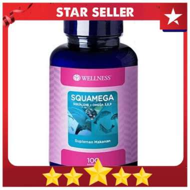 Wellness Squamega Squalene + Omega 369 Kesehatan - Isi 100 Softgels