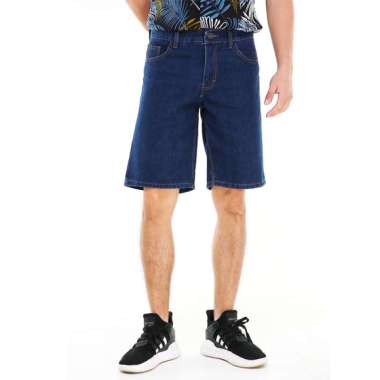 Hamlin Rishham Celana Pendek Denim Pria Casual Short Pants Material Jeans ORIGINAL 38 Biowash