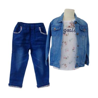 GBS Mee Stelan 3in1 Flower GoGoals Set Jacket Jeans