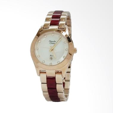 Alexandre Christie 2477 Stainless Steel Jam Tangan Wanita - Merah