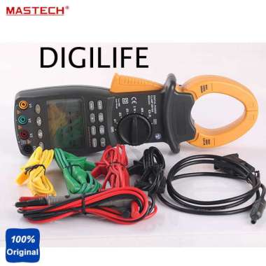 Three Phase Power Clamp Meter Mastech MS2203 Ampere Tang 3 Fas Fase MS-2203 Multimeter Voltase Fasa 