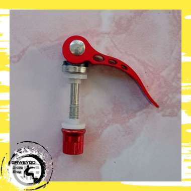 Baut QR Clamp Seatpost Sepeda Berbagai Warna Merah