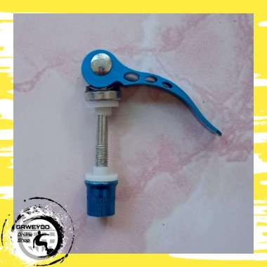 Baut QR Clamp Seatpost Sepeda Berbagai Warna Biru