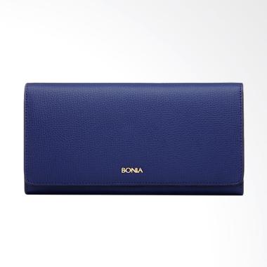 Bonia Blue Foliage Two Fold Wallet - Dark Blue