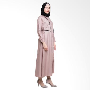 Allev Mahira Abaya Baju Muslim - Coklat Muda