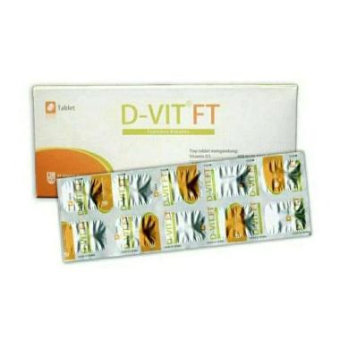D-Vit FT 400 IU 30 Tablet Vitamin D Original Gracia Pharmindo