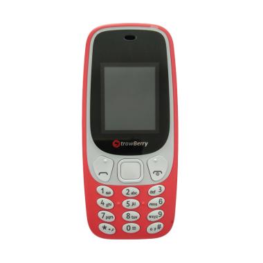 Strawberry 338 Diamond Handphone - Red