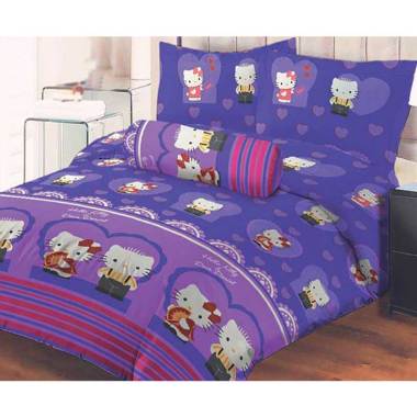 Lady Rose Kitty Daniel Set Sprei - Purple