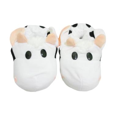 Spicegift Sandal Kamar Boneka Sapi - White Black