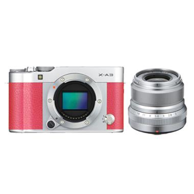 Fujifilm X-A3 BO Pink + XF 23mm f/2 Kamera Mirrorless - Silver