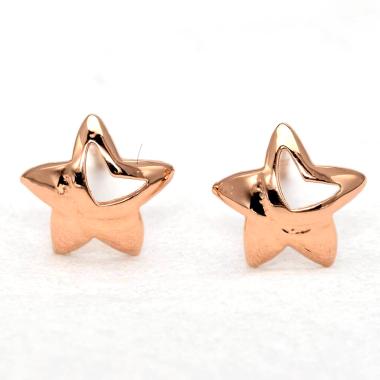 Tiaria Star D3 Earring Anting Emas Perhiasan - Rose Gold
