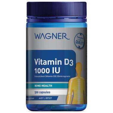 Wagner Vitamin D3 1000IU 500 Capsules