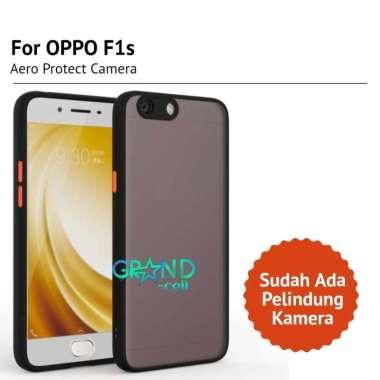 Case hp Matte doft for OPPO F1s With Lens Protect Camera Premium Bumper Aero Back Casing Handphone OPPO F1s Hitam