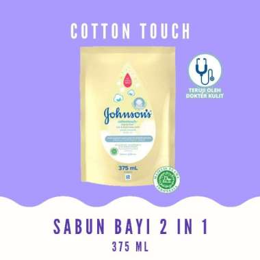 Johnsons Baby Cottontouch Kemasan Refill 375 mL / sabun bayi johnsons cottontouch