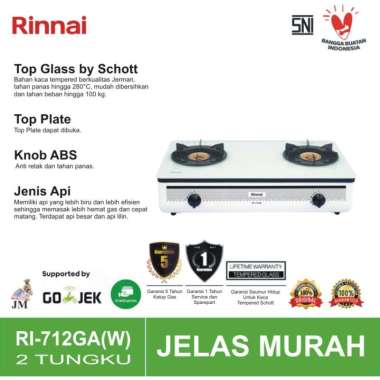 Jual Kompor Gas Rinnai Ri 712 Ga Original Murah Diskon Januari 23 Blibli