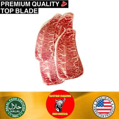 DAGING TOP BLADE SLICE 1 MM 1 KG IMPORT DARI USA/ BEEF SLICE/ SLICE BEEF/ DAGING SLICE/ BEEF