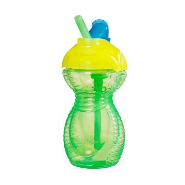 Munchkin Click Lock Flip Straw Cup  ... um [1 Pack/9 oz]  - Green