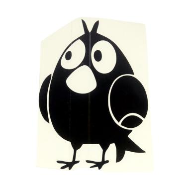 OEM Motif Angry Birds Decal Dekoras ... klar Wall Sticker - Hitam