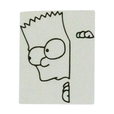 OEM Motif Simpsons Unik Dekorasi To ... klar Wall Sticker - Hitam