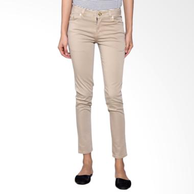 Bronco 2227 Slim Fit Chinos Celana Wanita - Khaki
