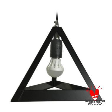 ATN LG 028 Pendant Light Segitiga Lampu Gantung Hias - Hitam