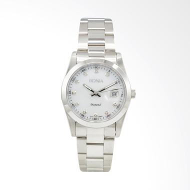 Bonia Diamond Jam Tangan Pria - Silver B979-1356