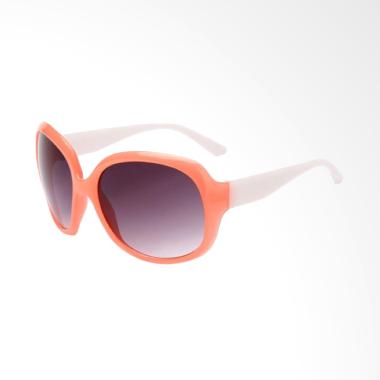 OEM SG178 Korea Frame Putih Pink Lensa Hitam Kacamata