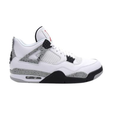 Nike Men Air Jordan 4 White Cement ... s Pria - White 840606-192